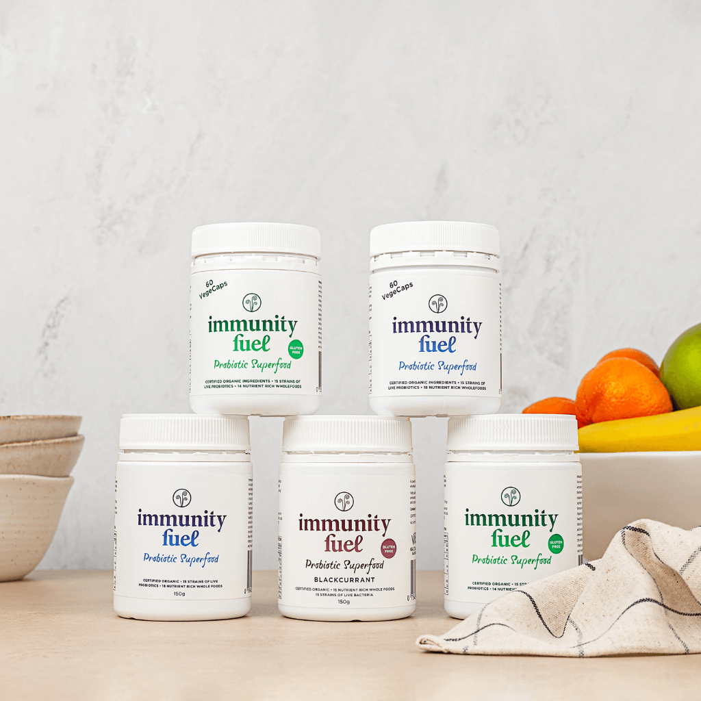 Certified organic non-gmo GE-free vegan gluten free probiotic superfood range