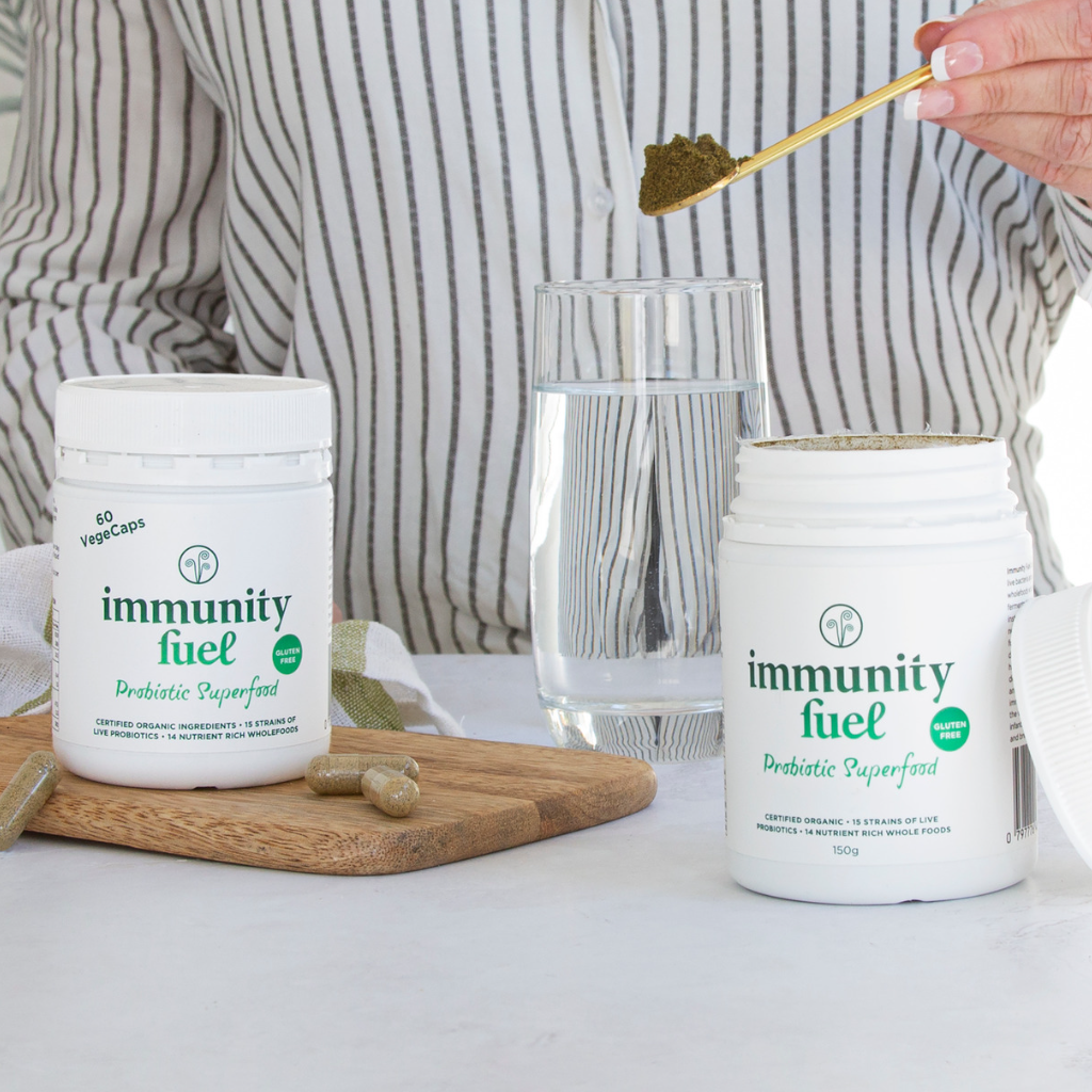 Immunity fuel Gluten Free probiotic pwoder and capsules