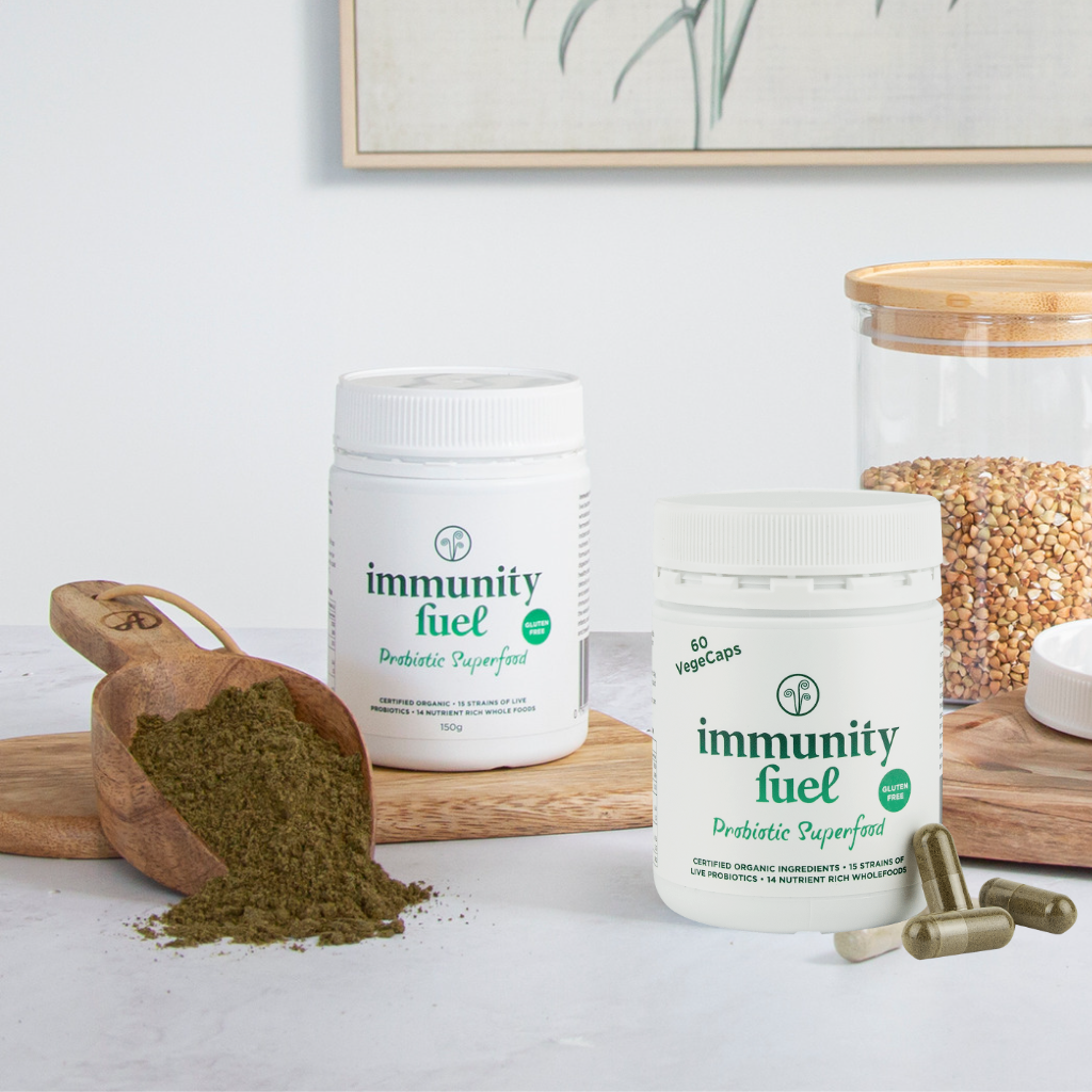 Gluten Free Probiotic Superfood Powder & VegeCaps Pack