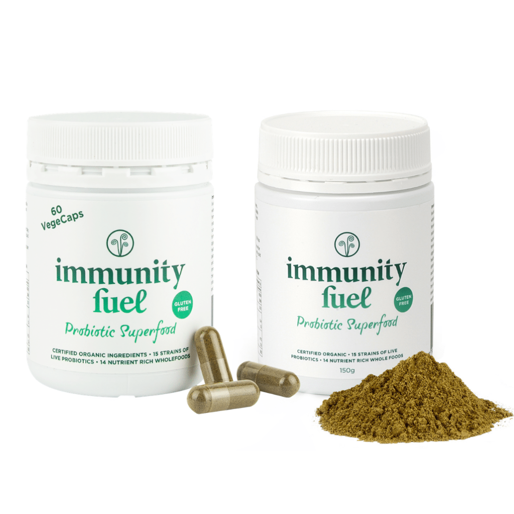 Immunity fuel Gluten Free probiotic pwoder and capsules